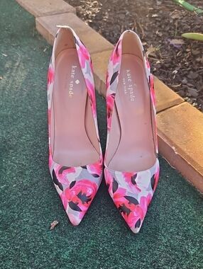 Kate Spade Floral Heels Size 6.5